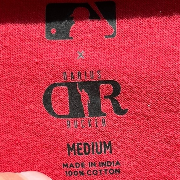 🌻NEW w.tags MLB St. Louis Cardinals Med Henley T-Shirt Darius Rucker Collection - Picture 5 of 7